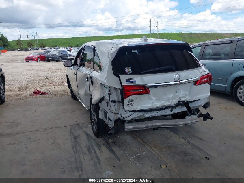 2019 Acura Mdx Standard VIN: 5J8YD3H36KL012664 Lot: 39742528