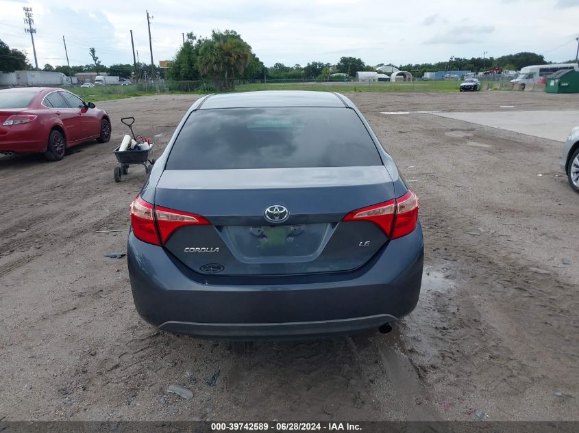 2017 Toyota Corolla Le VIN: 2T1BURHE4HC774657 Lot: 39742589