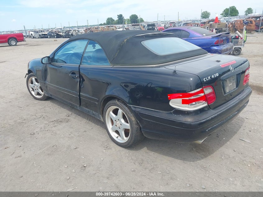 2002 Mercedes-Benz Clk 430 VIN: WDBLK70GX2T128789 Lot: 39742603