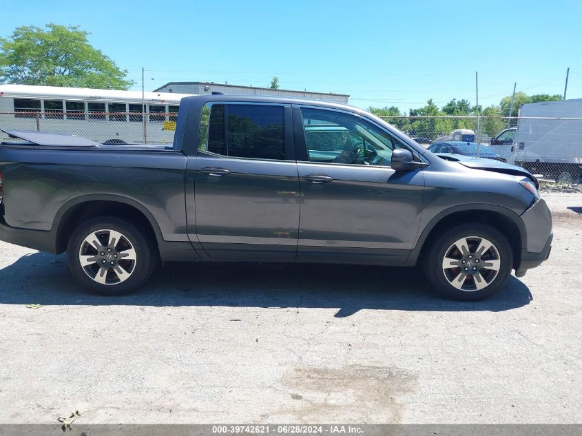 2018 Honda Ridgeline Rtl VIN: 5FPYK3F52JB010184 Lot: 39742621