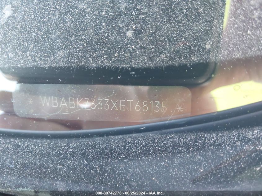 1999 BMW 328Ic VIN: WBABK7333XET68135 Lot: 39742775