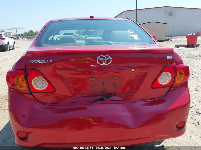 2010 Toyota Corolla Le VIN: JTDBU4EE0AJ078699 Lot: 39742785