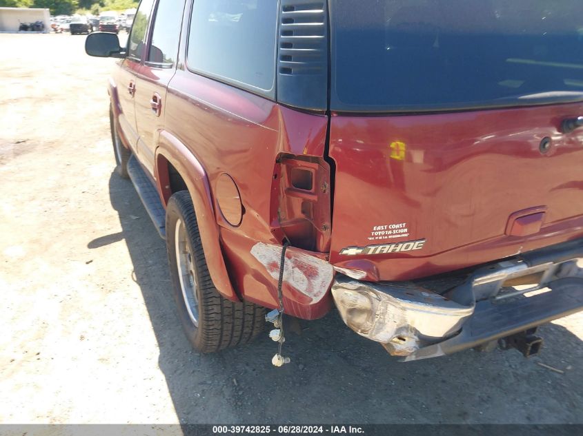 2002 Chevrolet Tahoe Lt VIN: 1GNEK13Z22J256368 Lot: 39742825