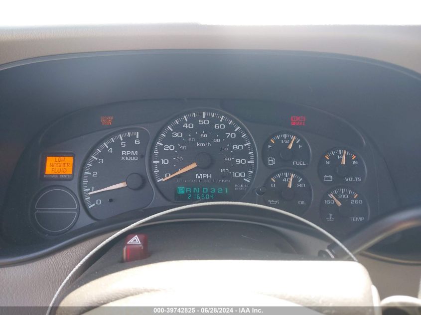 2002 Chevrolet Tahoe Lt VIN: 1GNEK13Z22J256368 Lot: 39742825