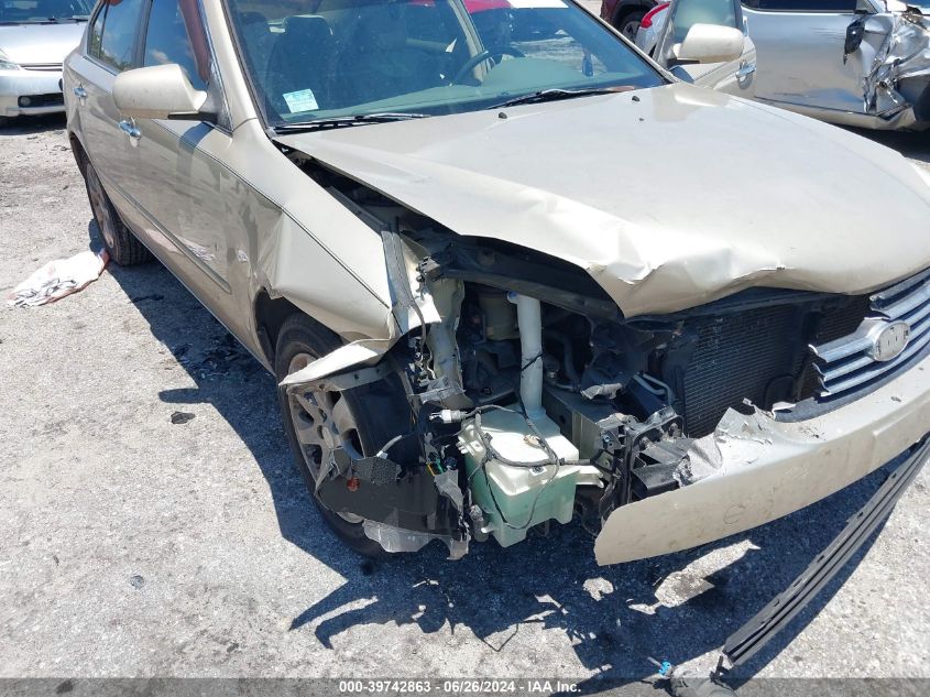 2006 Kia Optima Ex (New)/Lx (New) VIN: KNAGE123965045721 Lot: 39742863