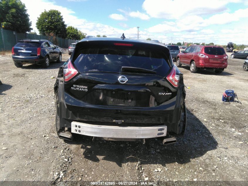 2016 Nissan Murano Sv VIN: 5N1AZ2MH5GN168201 Lot: 39742885