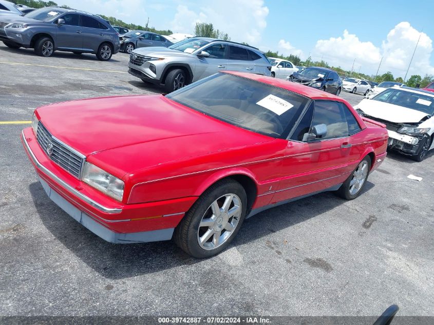 1G6VS3380NU125229 1992 Cadillac Allante