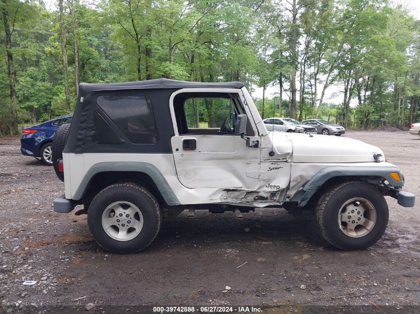 2000 Jeep Wrangler Sport VIN: 1J4FA49S2YP766439 Lot: 39742888