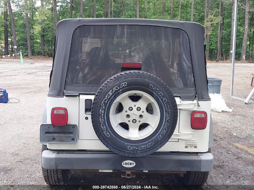 2000 Jeep Wrangler Sport VIN: 1J4FA49S2YP766439 Lot: 39742888