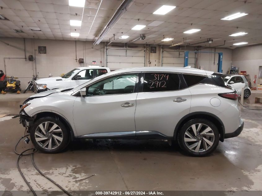 2019 Nissan Murano Sl VIN: 5N1AZ2MS1KN114656 Lot: 39742912