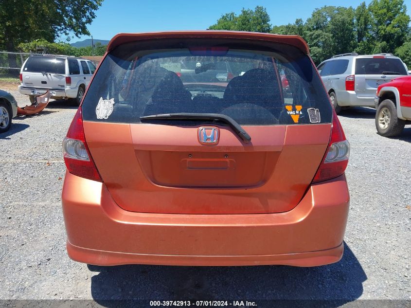 2008 Honda Fit Sport VIN: JHMGD38658S026721 Lot: 39742913