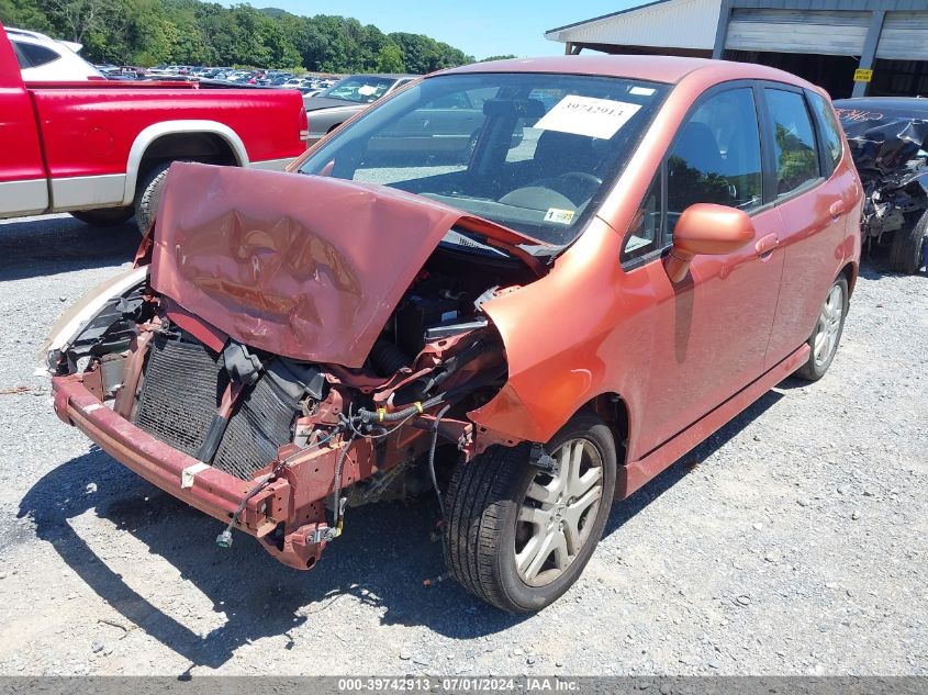 2008 Honda Fit Sport VIN: JHMGD38658S026721 Lot: 39742913