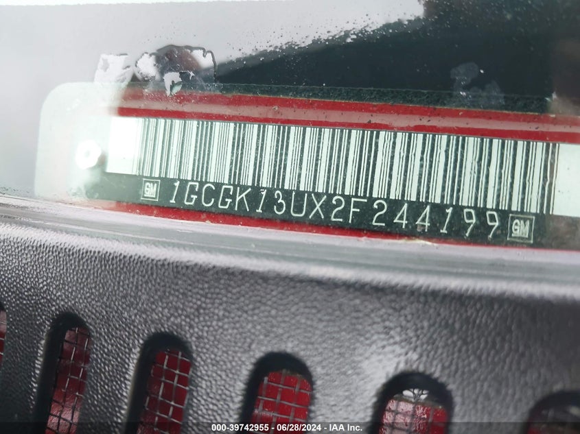 2002 Chevrolet Silverado K1500 Heavy Duty VIN: 1GCGK13UX2F244199 Lot: 39742955