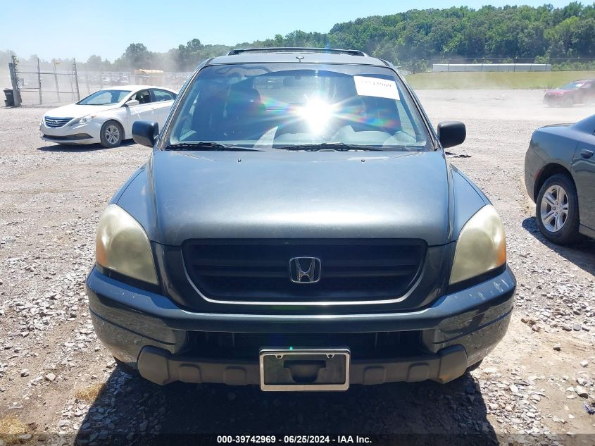 2003 Honda Pilot Ex VIN: 2HKYF18473H539625 Lot: 39742969