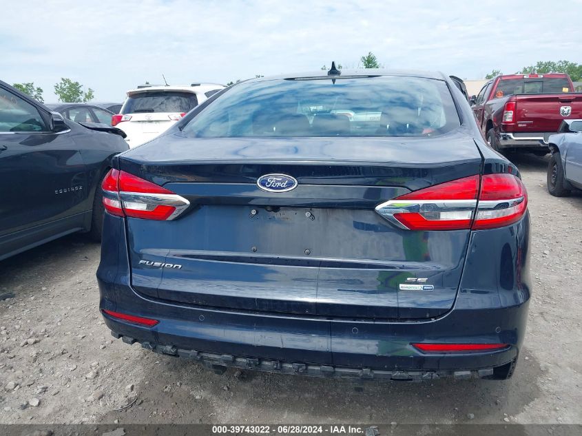 2020 Ford Fusion Se VIN: 3FA6P0T91LR140875 Lot: 39743022