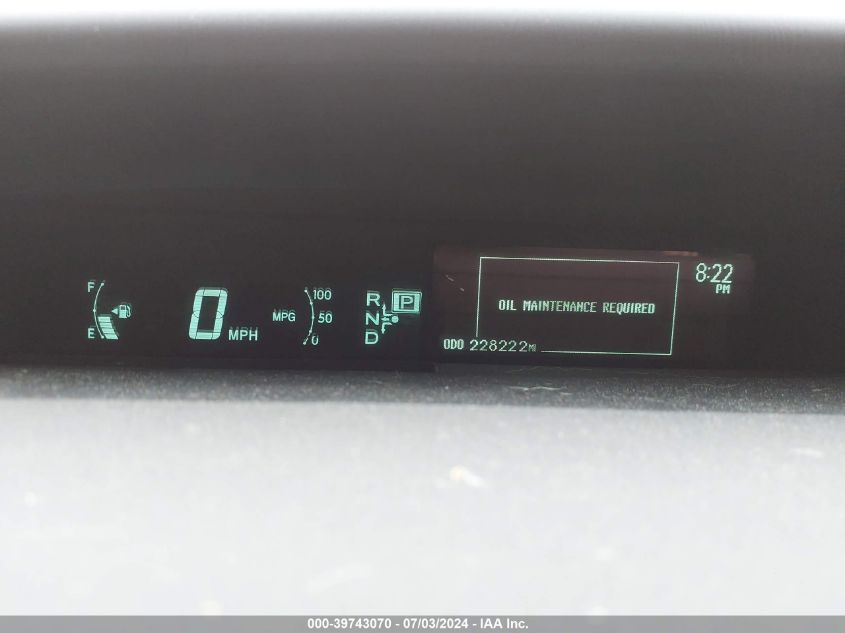 2011 Toyota Prius Three VIN: JTDKN3DU1B0297517 Lot: 39743070