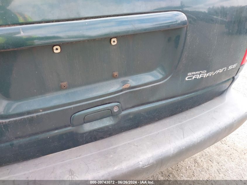 1999 Dodge Grand Caravan Se VIN: 1B4GP44L4XB904466 Lot: 39743072