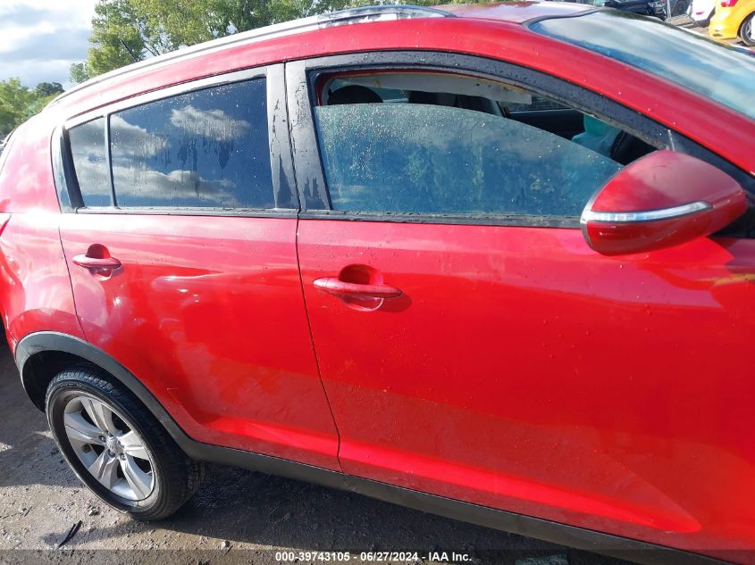 2012 Kia Sportage Lx VIN: KNDPB3A25C7288054 Lot: 39743105