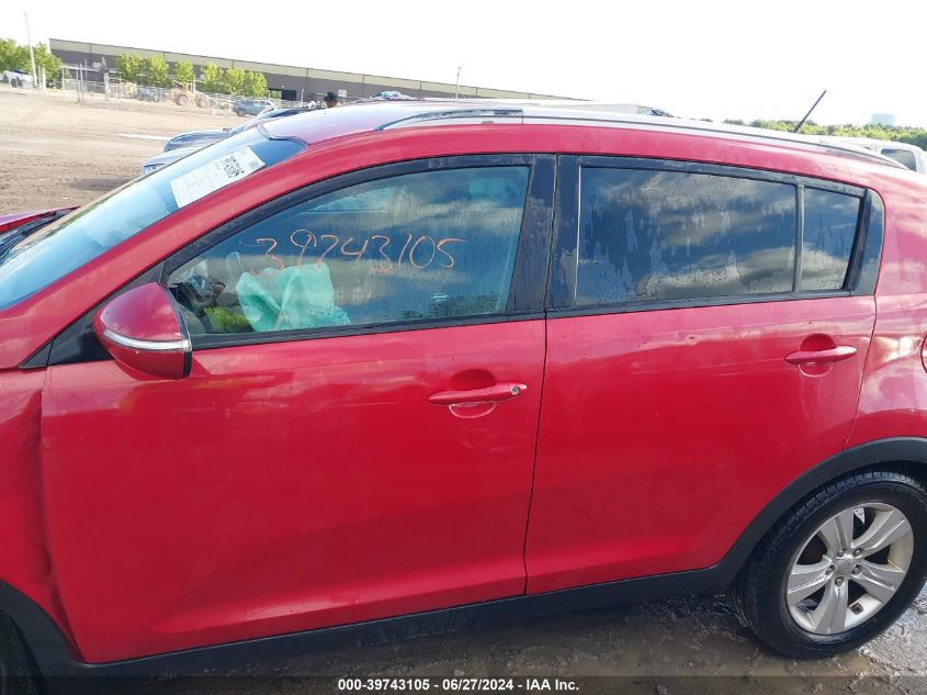 2012 Kia Sportage Lx VIN: KNDPB3A25C7288054 Lot: 39743105