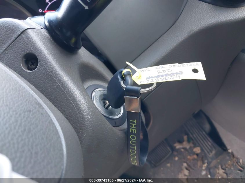 2012 Kia Sportage Lx VIN: KNDPB3A25C7288054 Lot: 39743105