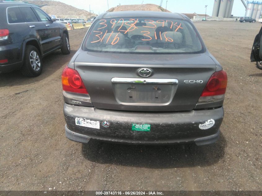 2003 Toyota Echo VIN: JTDBT123230310474 Lot: 39743116