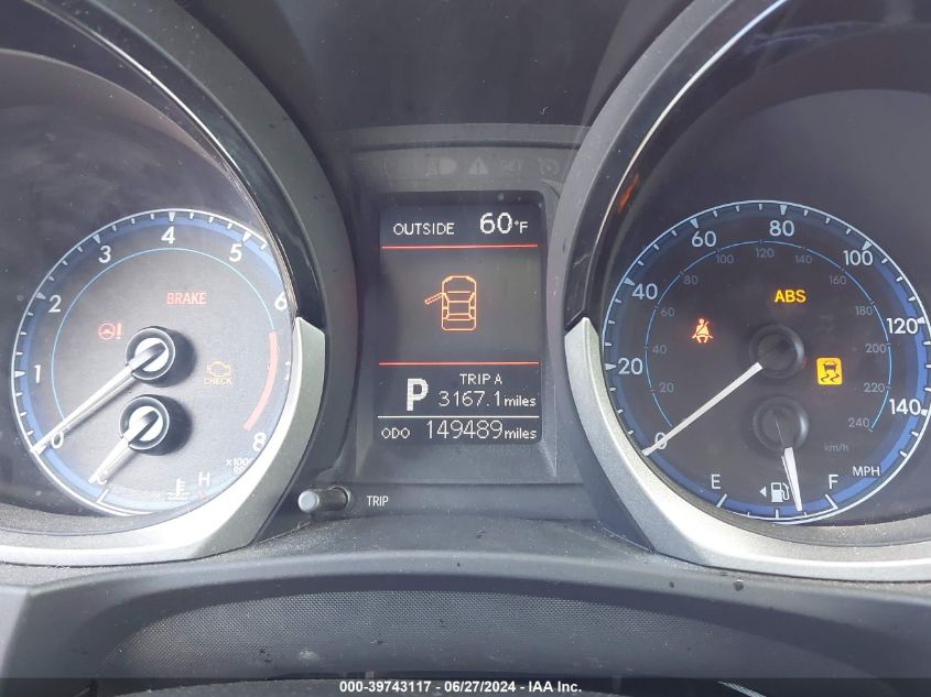 2015 Toyota Corolla L/Le/S/S Plus/Le Plus/Le Premium/S Premium VIN: 5YFBURHE0FP274153 Lot: 39743117