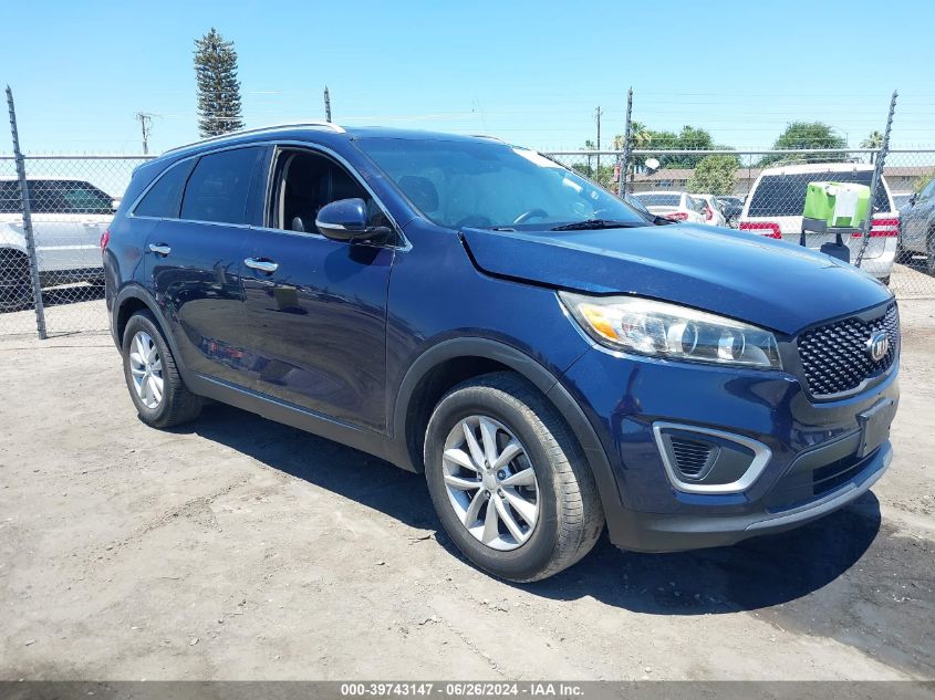 2017 Kia Sorento 2.4L Lx VIN: 5XYPGDA37HG198480 Lot: 39743147