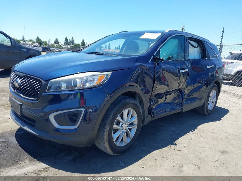 2017 Kia Sorento 2.4L Lx VIN: 5XYPGDA37HG198480 Lot: 39743147