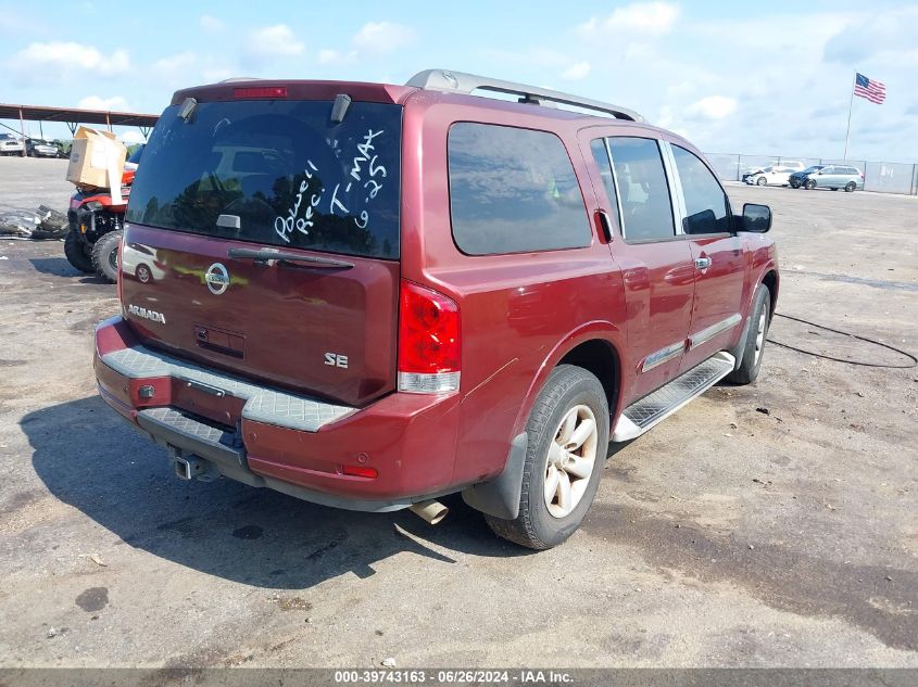 2010 Nissan Armada Se VIN: 5N1AA0NC5AN614434 Lot: 39743163