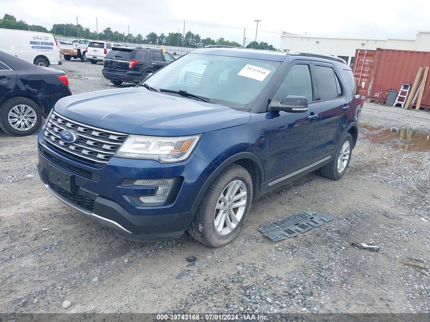 VIN 1FM5K7D89HGC44768 2017 FORD EXPLORER XLT