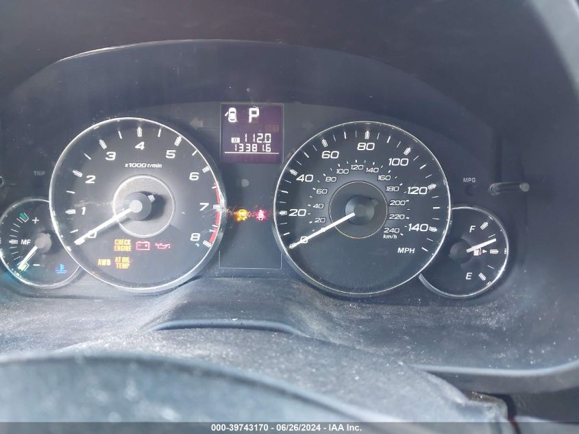 2012 Subaru Legacy 2.5I Limited VIN: 4S3BMCK64C3040035 Lot: 39743170