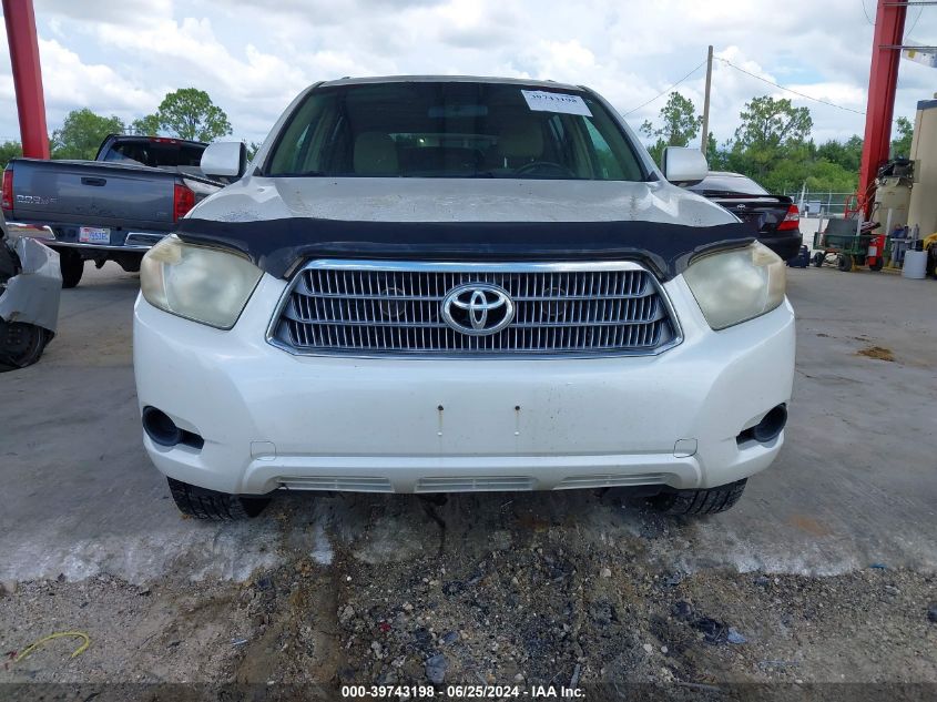 2008 Toyota Highlander Hybrid VIN: JTEEW41A882014680 Lot: 39743198