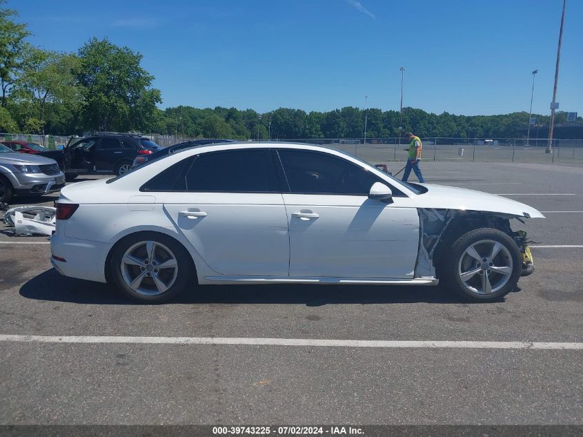 2019 Audi A4 45 Premium VIN: WAUDNAF46KN019495 Lot: 39743225