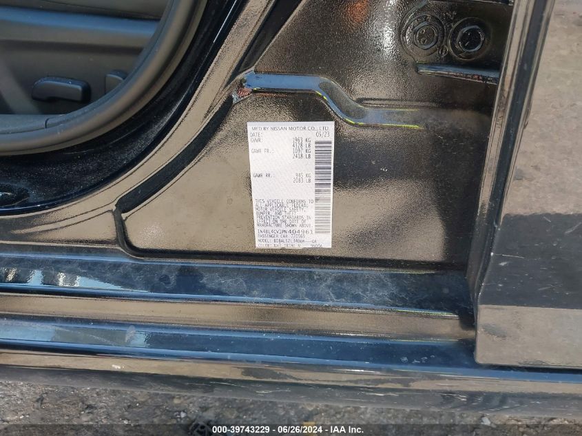 1N4BL4CV1PN404961 2023 Nissan Altima Sr Fwd