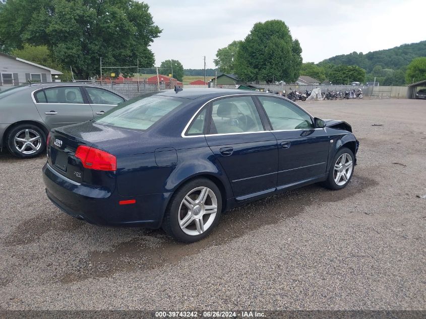 2008 Audi A4 2.0T VIN: WAUDF78E68A005733 Lot: 39743242