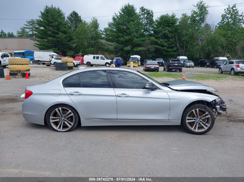 2015 BMW 335I xDrive VIN: WBA3B9G53FNR93726 Lot: 39743278