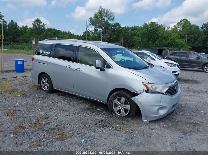 2016 Nissan Quest Platinum/S/Sl/Sv VIN: JN8AE2KPXG9150459 Lot: 39743300