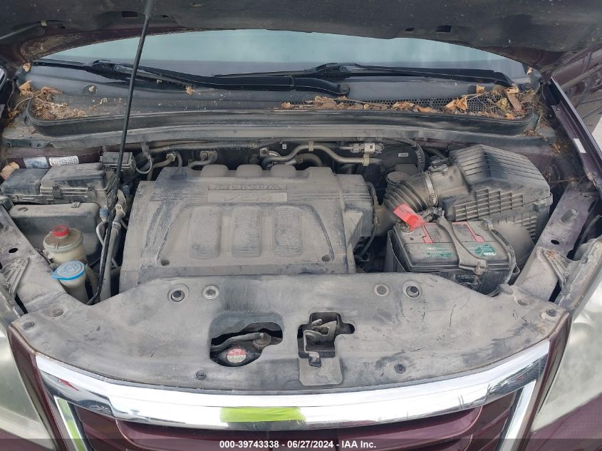 2010 Honda Odyssey Ex-L VIN: 5FNRL3H67AB021228 Lot: 39743338