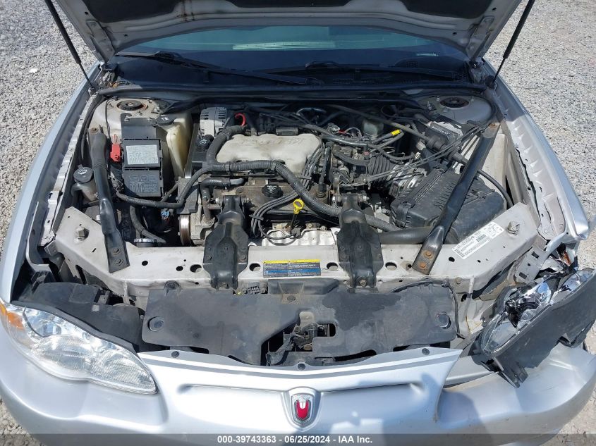 2003 Chevrolet Monte Carlo Ls VIN: 2G1WW12E239279686 Lot: 39743363