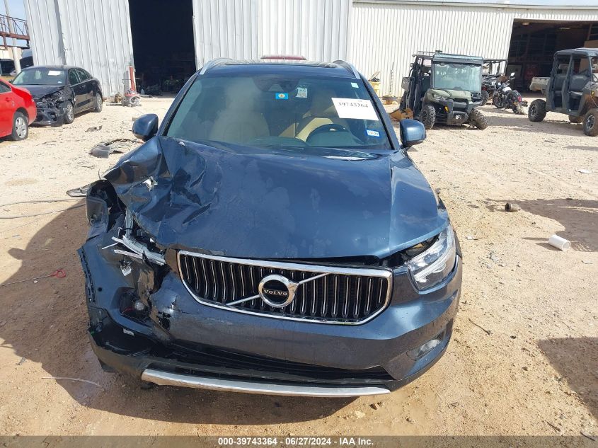 2019 Volvo Xc40 T5 Inscription VIN: YV4162UL9K2092104 Lot: 39743364