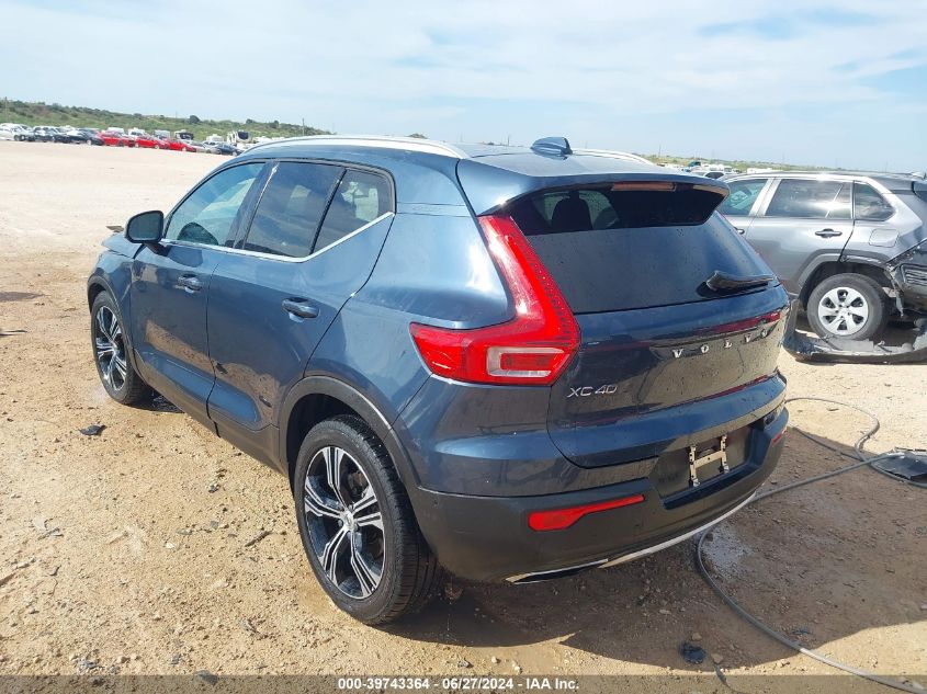 2019 Volvo Xc40 T5 Inscription VIN: YV4162UL9K2092104 Lot: 39743364