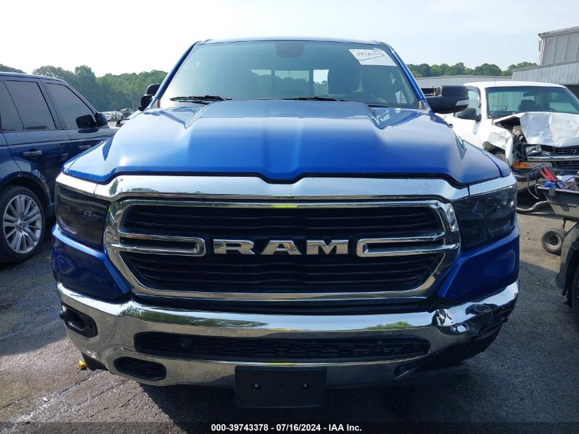 2019 Ram 1500 Big Horn/Lone Star Quad Cab 4X2 6'4 Box VIN: 1C6RREBT2KN763474 Lot: 39743378