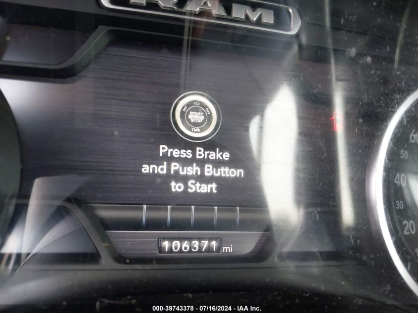 2019 Ram 1500 Big Horn/Lone Star Quad Cab 4X2 6'4 Box VIN: 1C6RREBT2KN763474 Lot: 39743378