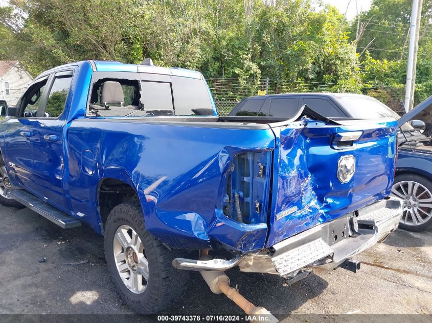 2019 Ram 1500 Big Horn/Lone Star Quad Cab 4X2 6'4 Box VIN: 1C6RREBT2KN763474 Lot: 39743378