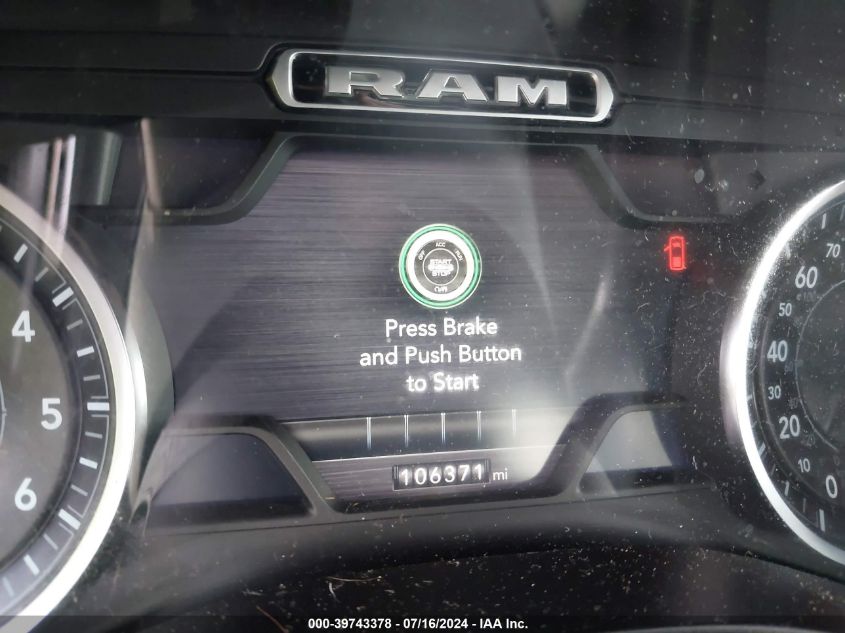 2019 Ram 1500 Big Horn/Lone Star Quad Cab 4X2 6'4 Box VIN: 1C6RREBT2KN763474 Lot: 39743378