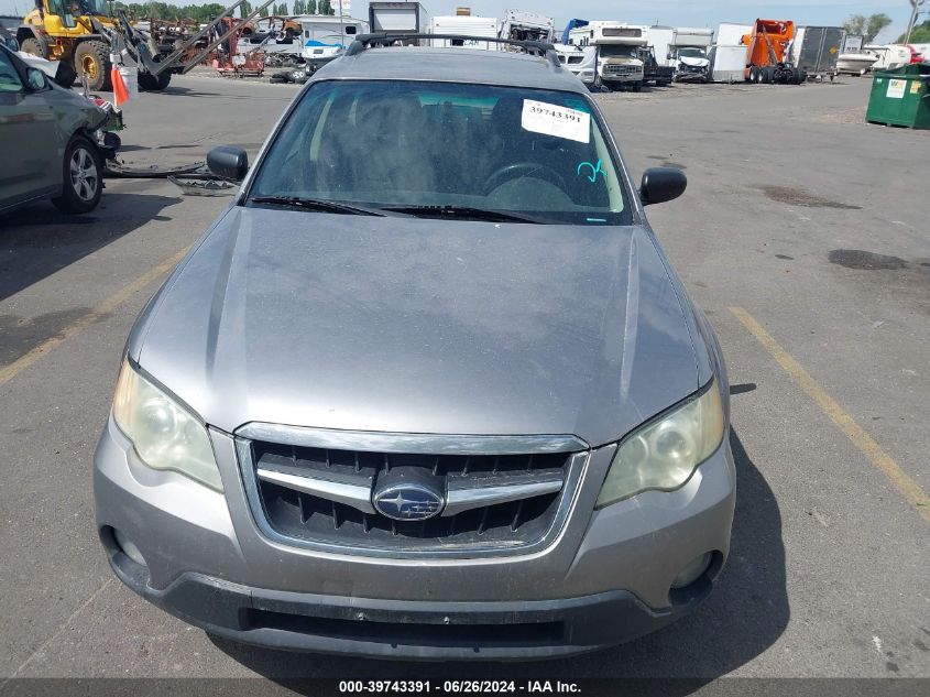 2008 Subaru Outback 2.5I/2.5I L.l. Bean Edition VIN: 4S4BP61CX87366966 Lot: 39743391