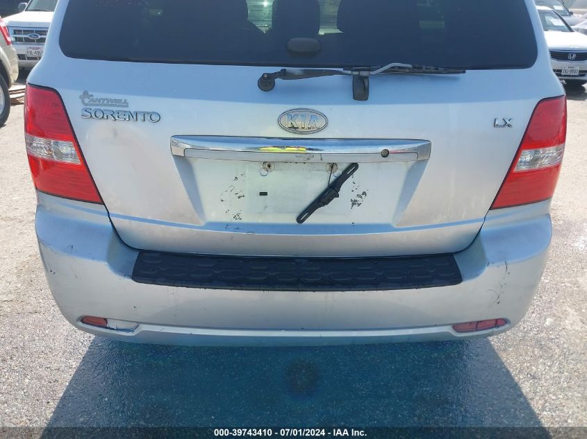 2008 Kia Sorento Lx VIN: KNDJD735285806302 Lot: 39743410