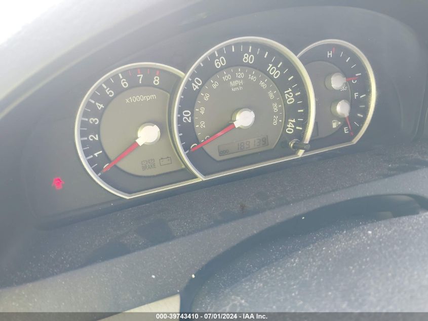 2008 Kia Sorento Lx VIN: KNDJD735285806302 Lot: 39743410