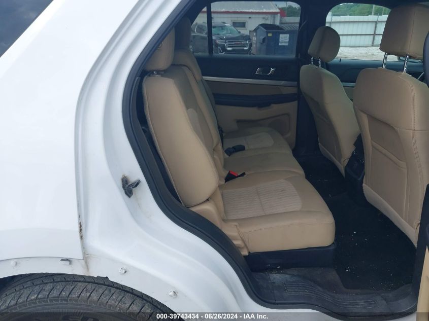 2016 Ford Explorer VIN: 1FM5K7B87GGB50647 Lot: 39743434