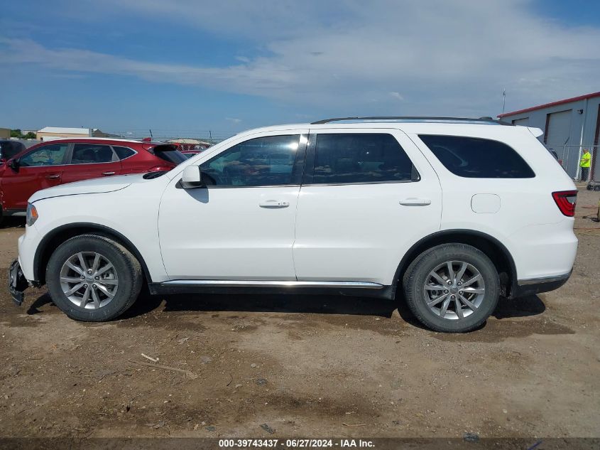 2016 Dodge Durango Sxt VIN: 1C4RDHAG1GC419523 Lot: 39743437